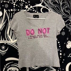 No Boundaries - cute y2k graphic crop top